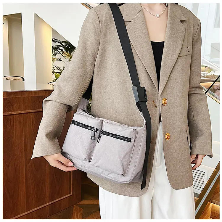 Korean Style Crossbody Bag Women 2024 Nylon Multi-Pocket — feature 21