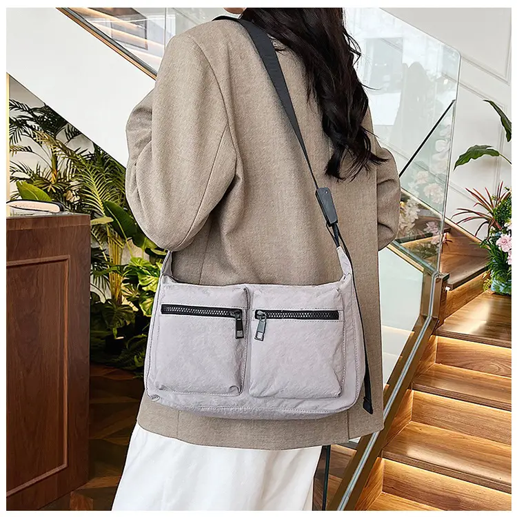 Korean Style Crossbody Bag Women 2024 Nylon Multi-Pocket — feature 22