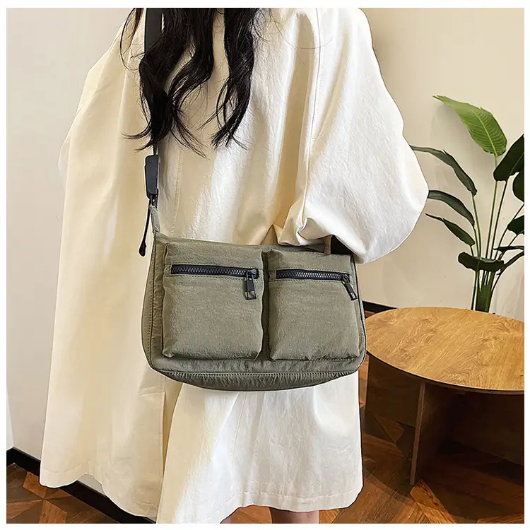 Korean Style Crossbody Bag Women 2024 Nylon Multi-Pocket — feature 30