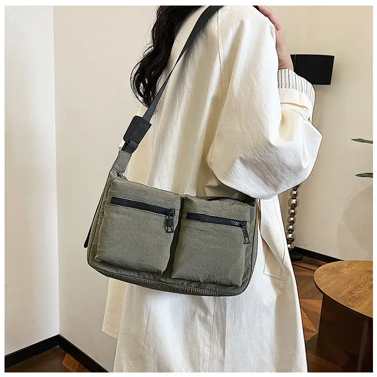 Korean Style Crossbody Bag Women 2024 Nylon Multi-Pocket — feature 33