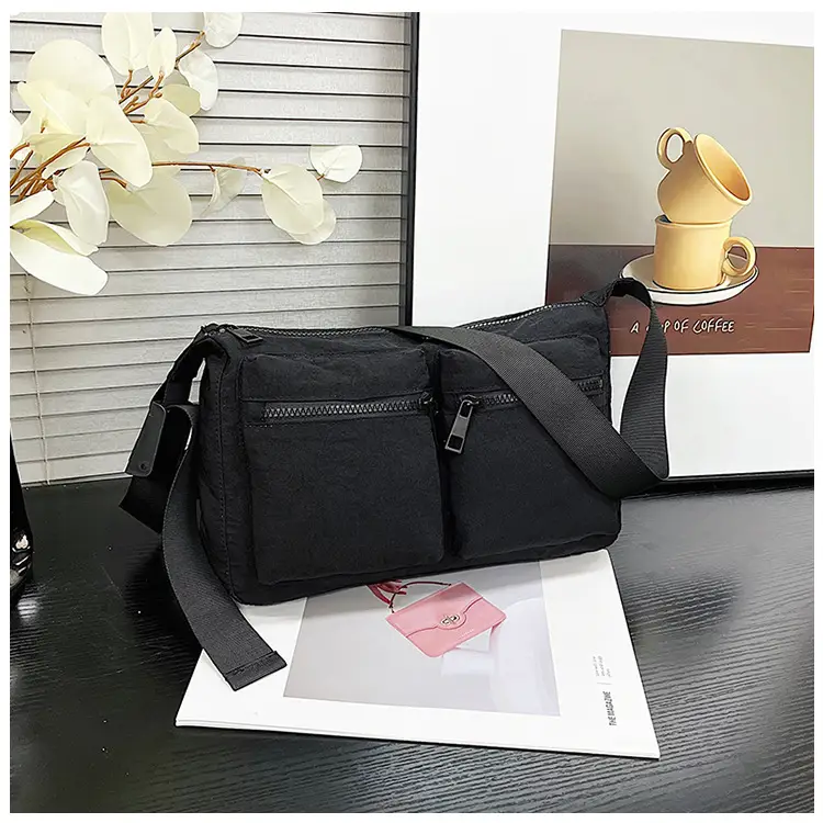 Korean Style Crossbody Bag Women 2024 Nylon Multi-Pocket - Image 5