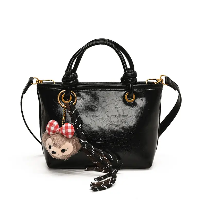 Women's Retro Niche Shoulder Bag Brown Large Capacity - Image 9
