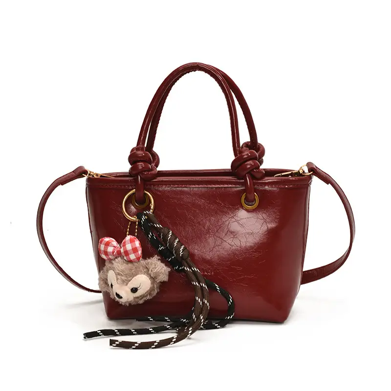 Women's Retro Niche Shoulder Bag Brown Large Capacity - Image 2