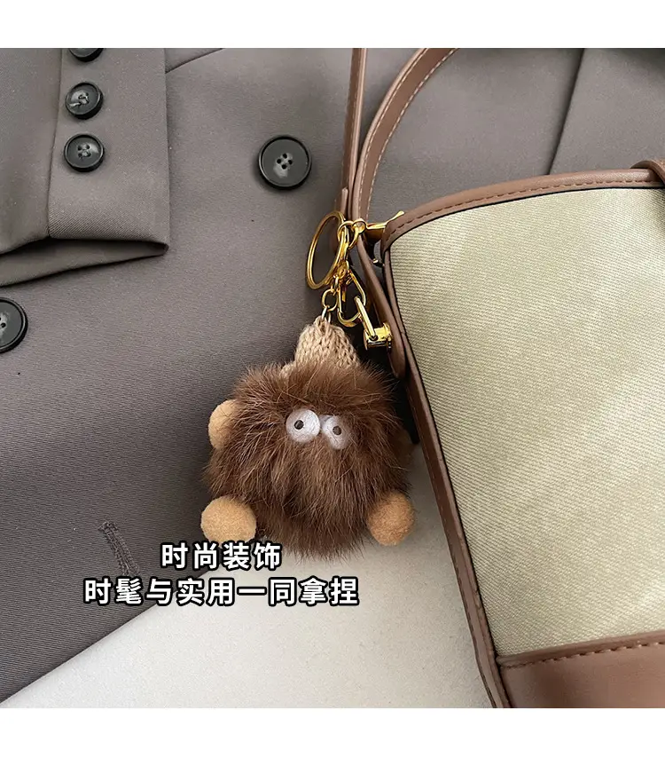 Women's High-end Canvas Shoulder Bag with Gold Clasp — feature 7