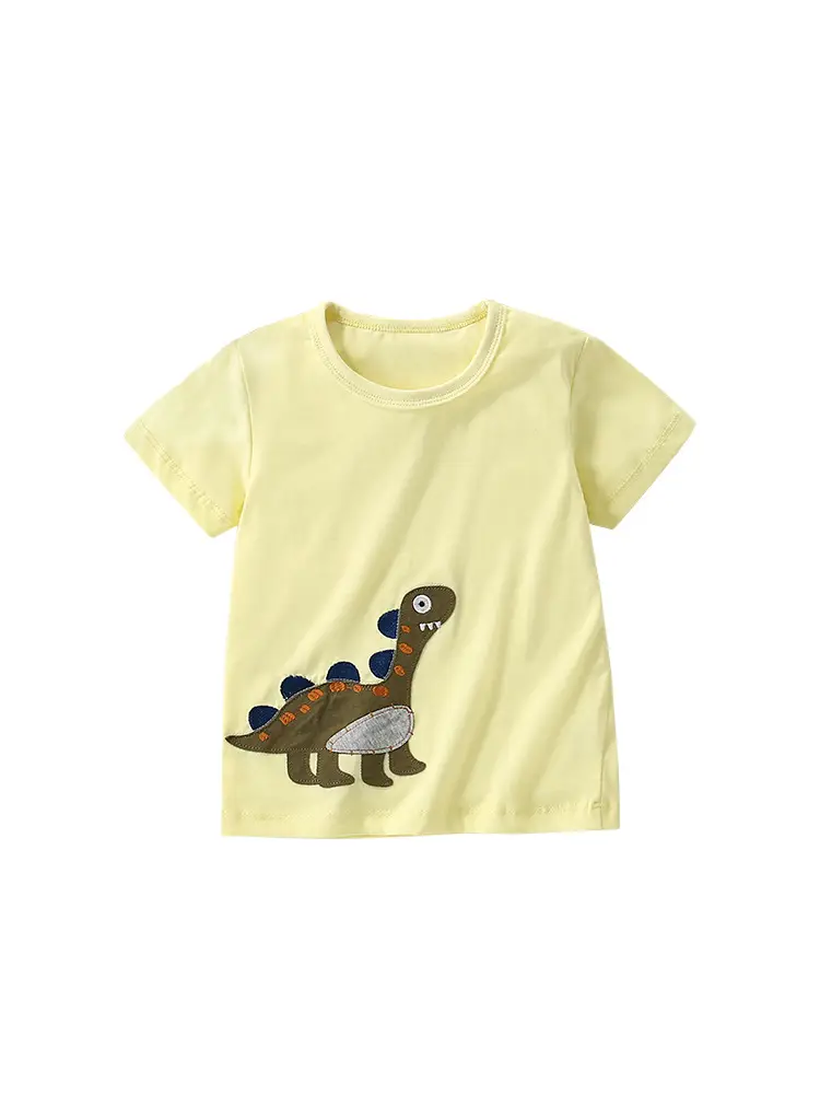 Malwee Boys Dinosaur T-Shirt Yellow Summer Wear