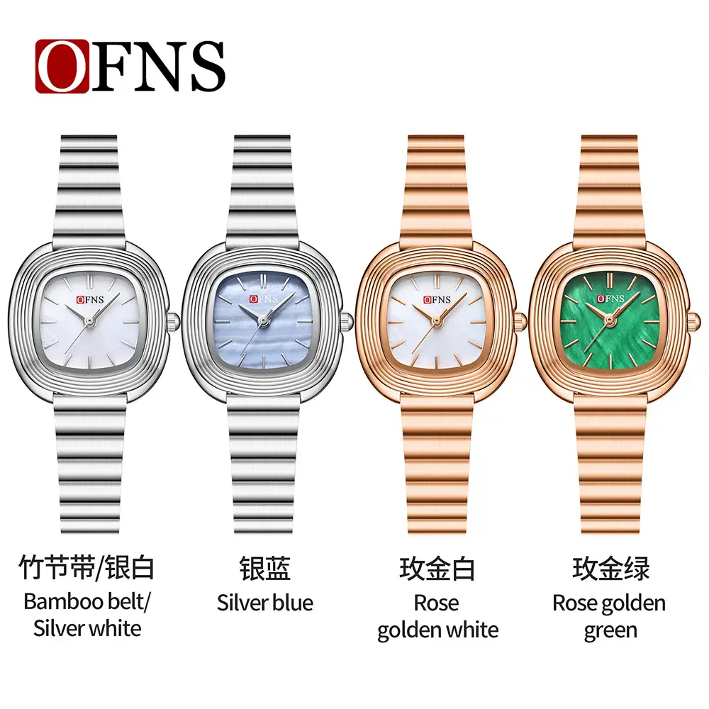 O'FNS Rose Gold Women's Quartz Watch with Chain Strap