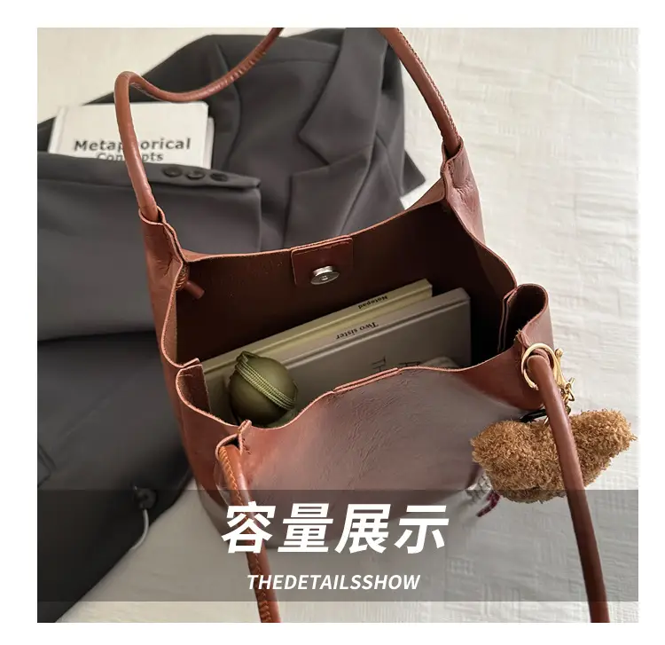 Autumn Vintage Brown Shoulder Bag for Women — feature 6