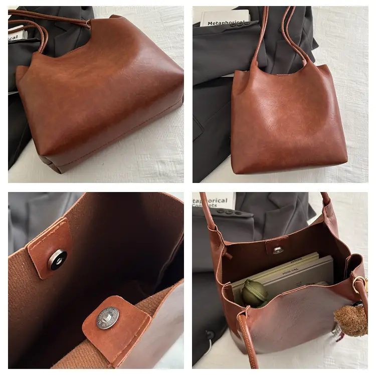 Autumn Vintage Brown Shoulder Bag for Women — feature 7