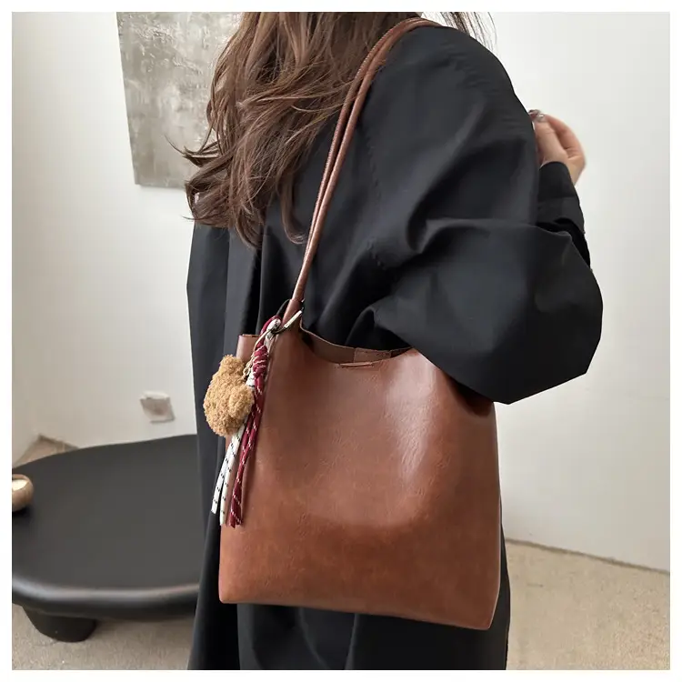 Autumn Vintage Brown Shoulder Bag for Women — feature 8