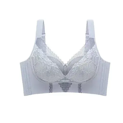 Adjustable Lace Bra Women's White Push-Up No Steel Ring Small