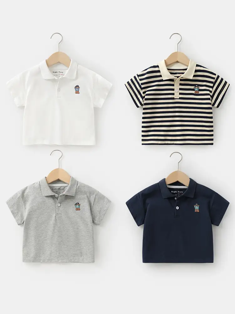 Right European Boys Short Sleeve Polo T-Shirt Summer Wear - Image 7