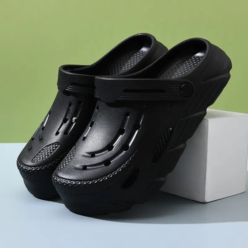 Hole Shoes Women's Summer Outer Wear Thick-soled Height-increasing Non-slip Breathable Slippers EVA Wear-resistant Anti-odor Beach All-match Sandals - Image 8