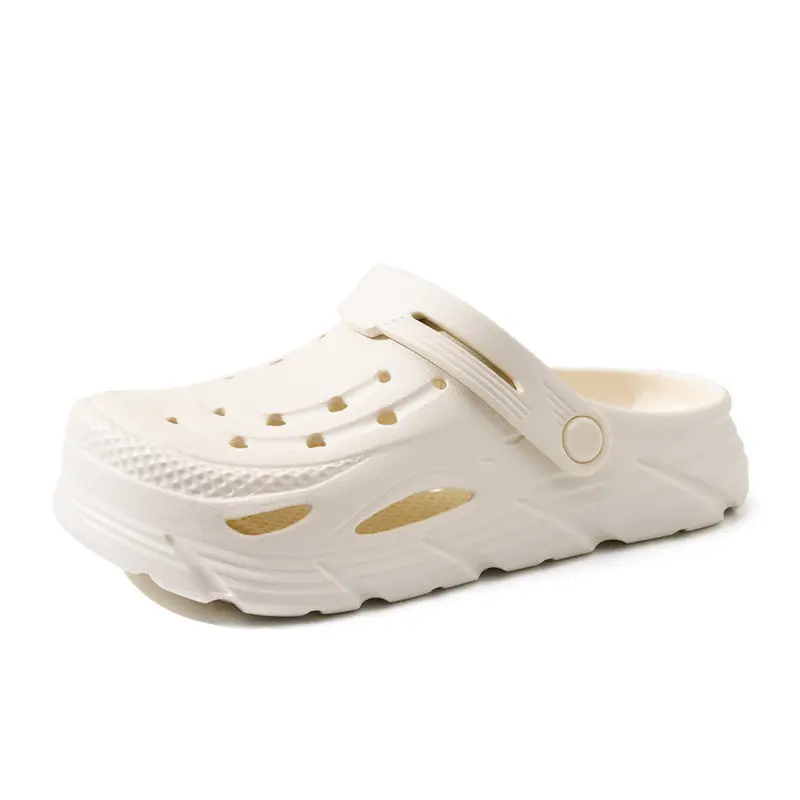 Hole Shoes Women's Summer Outer Wear Thick-soled Height-increasing Non-slip Breathable Slippers EVA Wear-resistant Anti-odor Beach All-match Sandals - Image 9