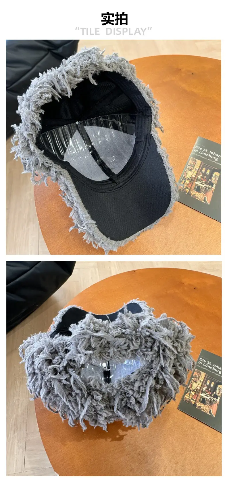 New Elegant Tassel Plush Baseball Cap Women's Niche Hip Hop Winter Cap — feature 5