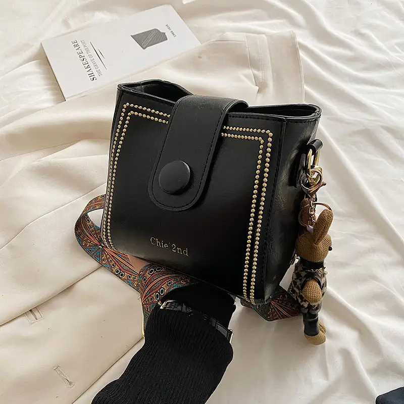 Women's Black Shoulder Crossbody Bag 2024 New Arrival
