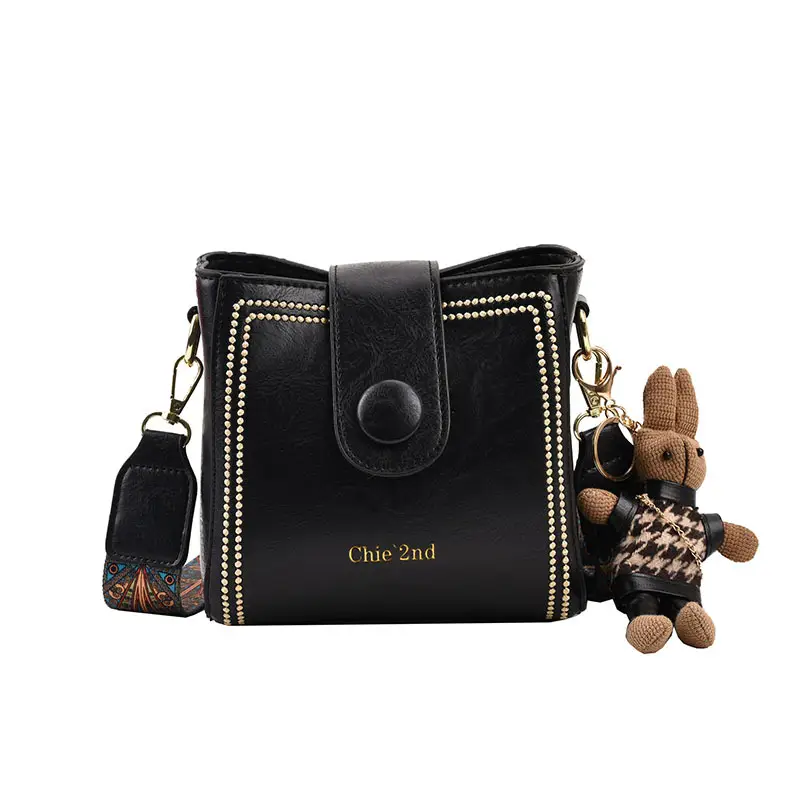 Women's Black Shoulder Crossbody Bag 2024 New Arrival
