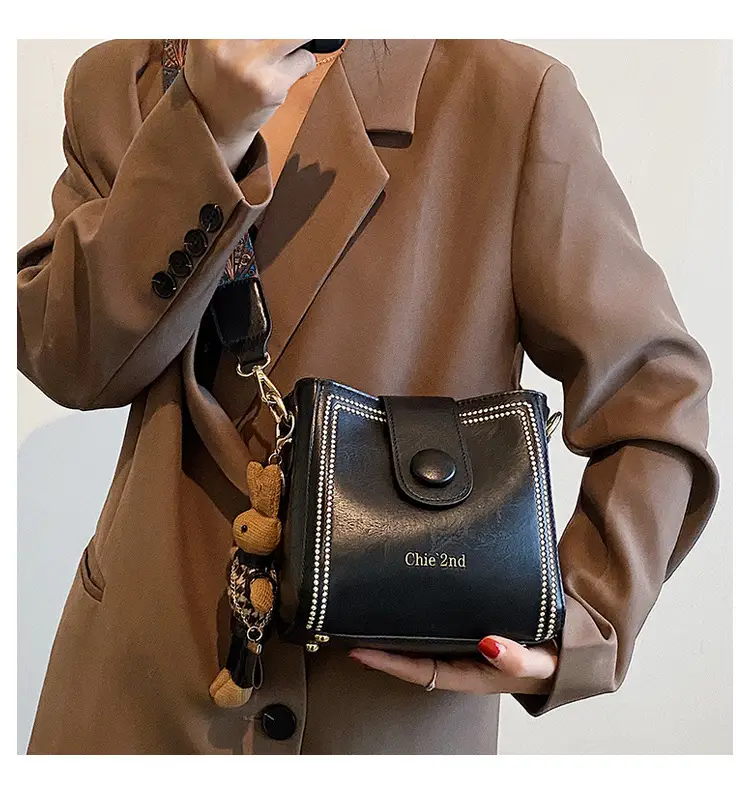 Women's Black Shoulder Crossbody Bag 2024 New Arrival — feature 11