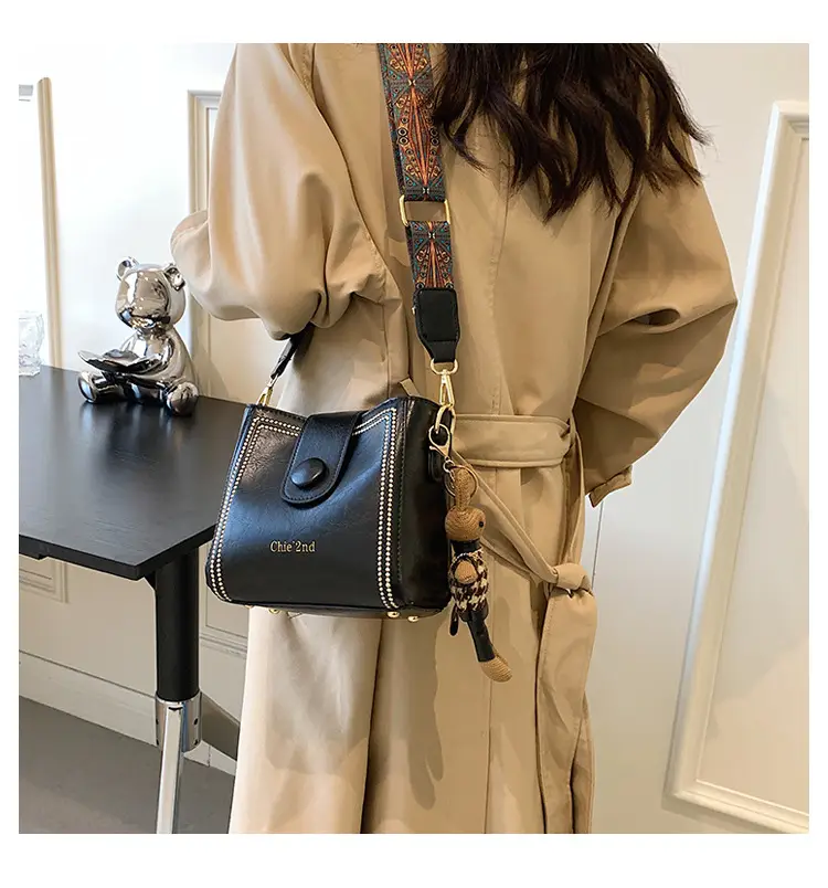 Women's Black Shoulder Crossbody Bag 2024 New Arrival — feature 16
