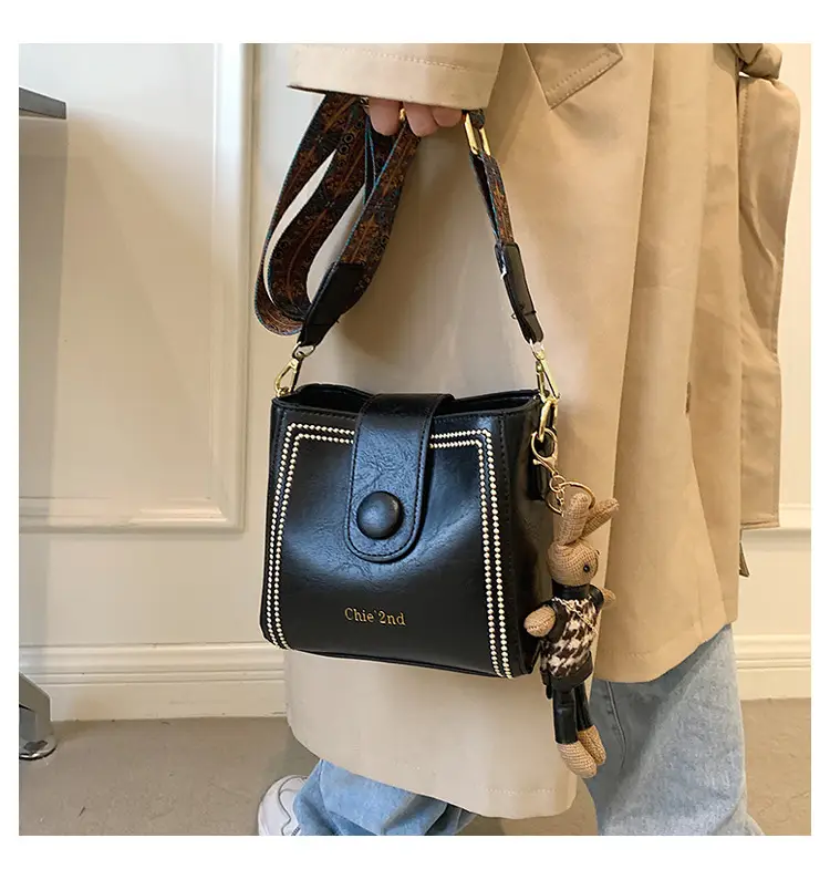 Women's Black Shoulder Crossbody Bag 2024 New Arrival — feature 17