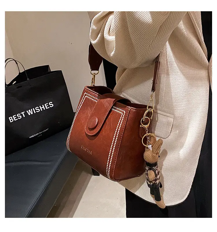 Women's Black Shoulder Crossbody Bag 2024 New Arrival — feature 8