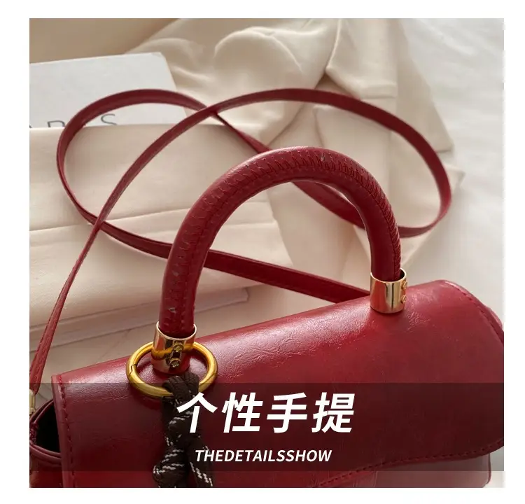 Women's Green Square Shoulder Bag with Chain Strap — feature 5