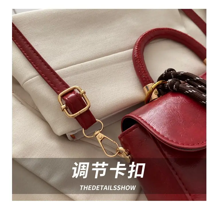 Women's Green Square Shoulder Bag with Chain Strap — feature 6