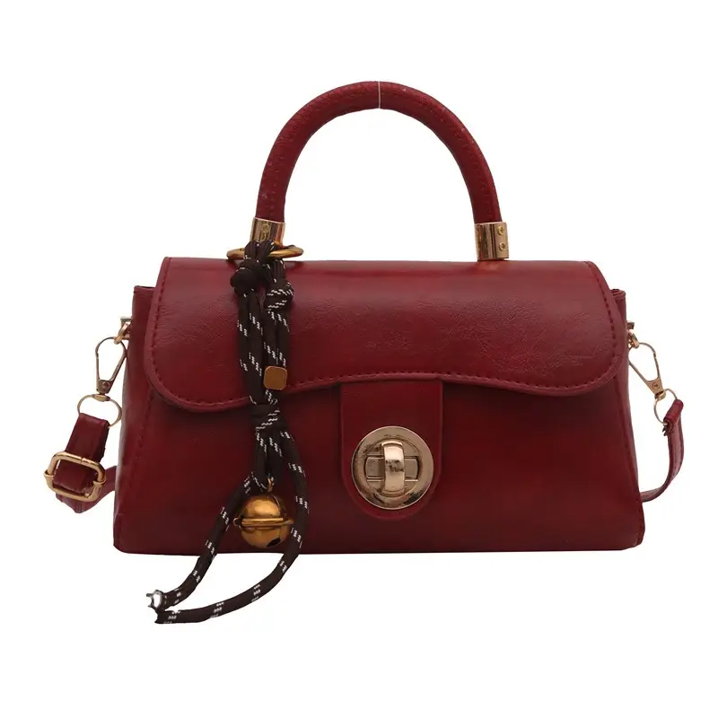 Women's Green Square Shoulder Bag with Chain Strap - Image 3