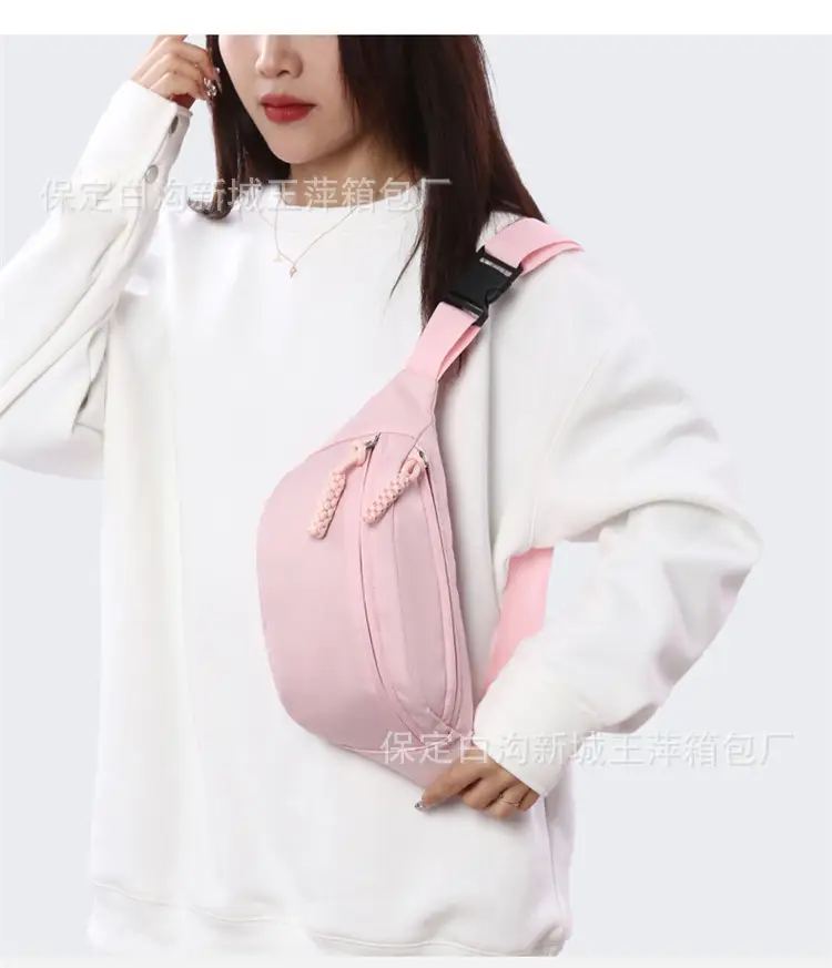Green Contrast One-Shoulder Waist Bag for Women — feature 22