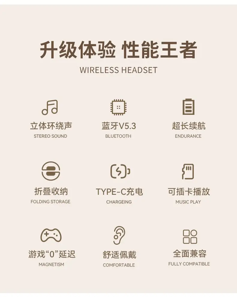 Bluetooth Headset with Ultra Long Battery & 360° Control — feature 2