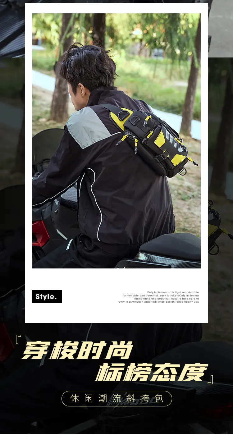 Waterproof Motorcycle & Travel Bag for Men — feature 4