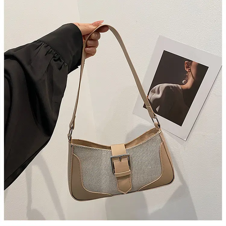 Retro Underarm Bag 2024 Winter Brown Crossbody — feature 15