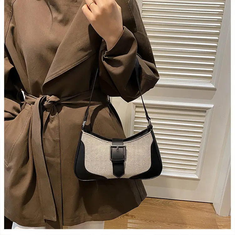 Retro Underarm Bag 2024 Winter Brown Crossbody — feature 18