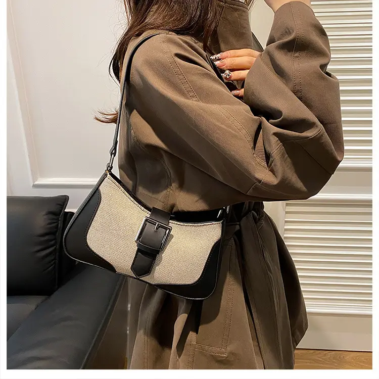 Retro Underarm Bag 2024 Winter Brown Crossbody — feature 21