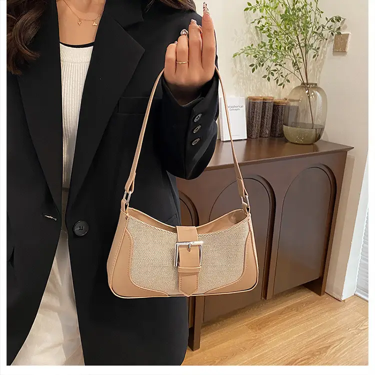 Retro Underarm Bag 2024 Winter Brown Crossbody — feature 25
