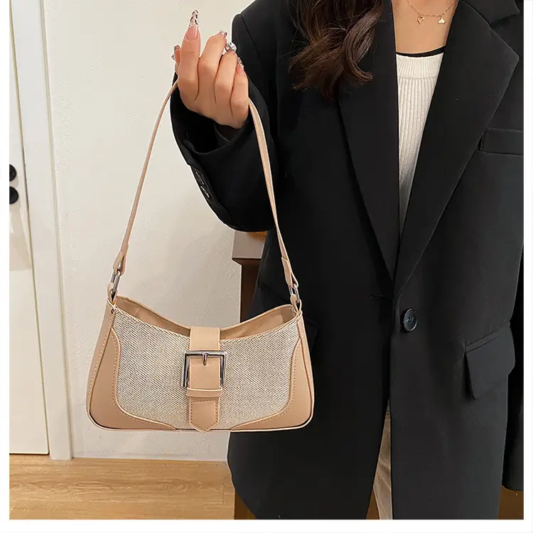 Retro Underarm Bag 2024 Winter Brown Crossbody — feature 27