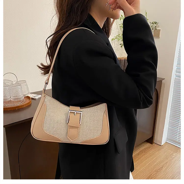 Retro Underarm Bag 2024 Winter Brown Crossbody — feature 28