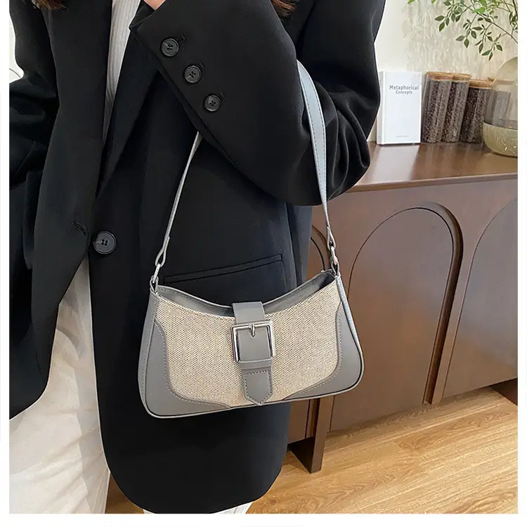 Retro Underarm Bag 2024 Winter Brown Crossbody — feature 31