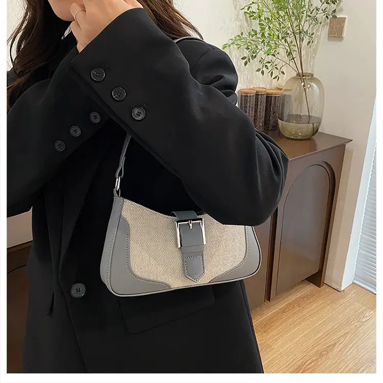 Retro Underarm Bag 2024 Winter Brown Crossbody — feature 33