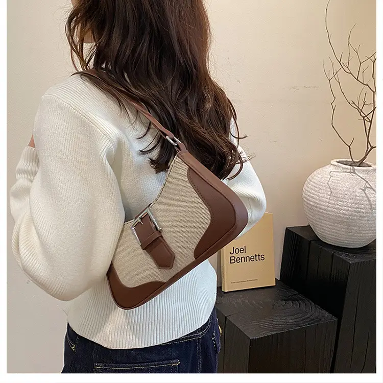 Retro Underarm Bag 2024 Winter Brown Crossbody — feature 39