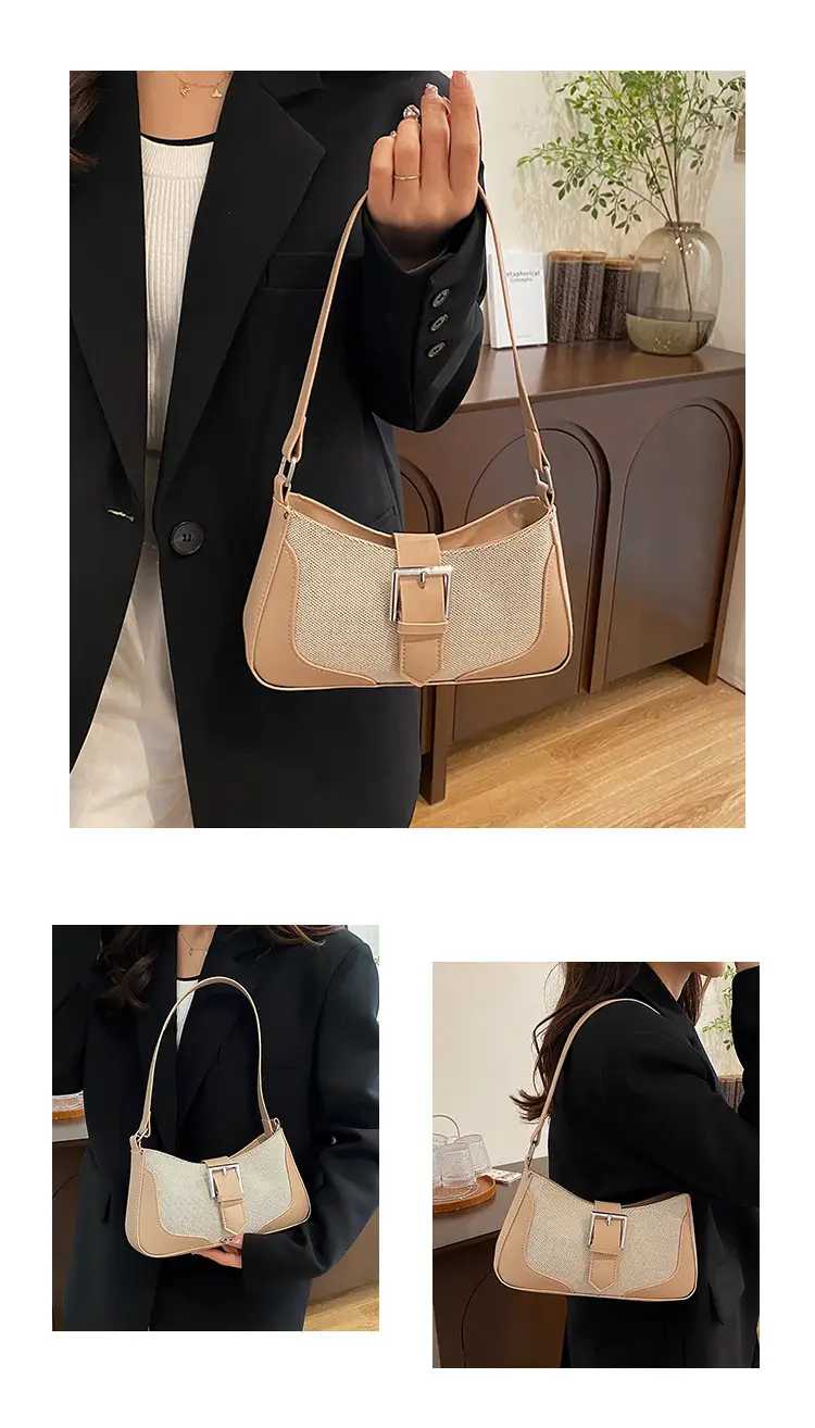 Retro Underarm Bag 2024 Winter Brown Crossbody — feature 9