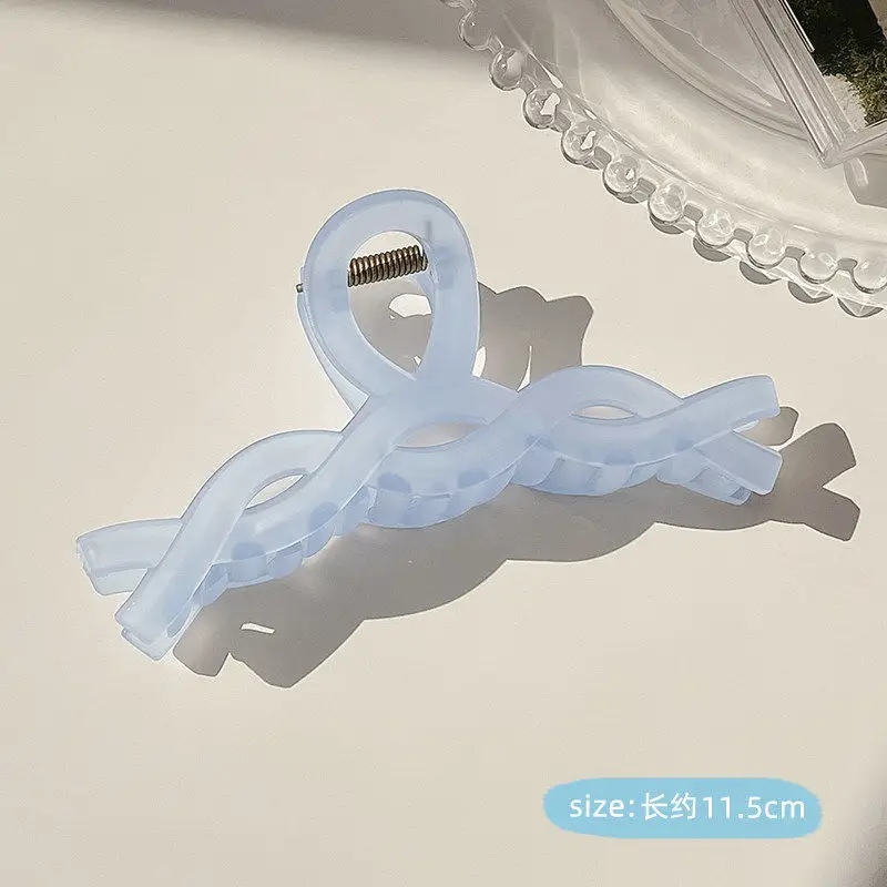 Pink Ins Shark Clip Headwear Large Hair Size Multi-hair Clip Women's Back of Head Frosted Grab Clip Summer Hairpin - Image 8
