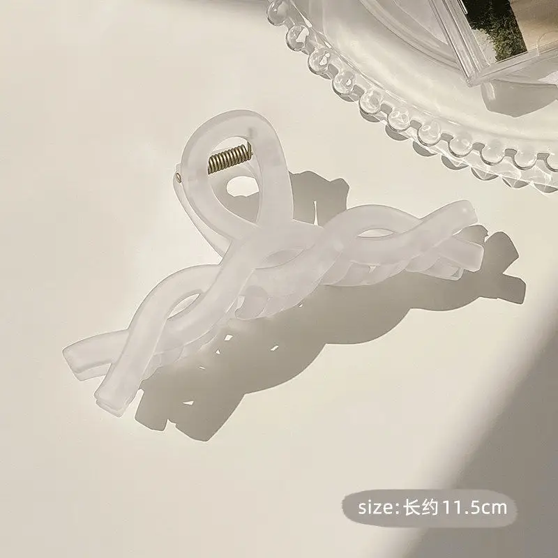Pink Ins Shark Clip Headwear Large Hair Size Multi-hair Clip Women's Back of Head Frosted Grab Clip Summer Hairpin - Image 9