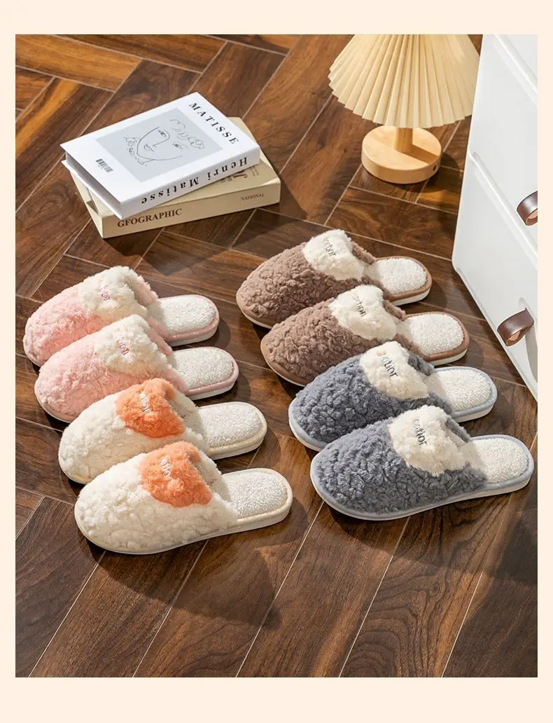 Cotton Slippers Men's Autumn and Winter Indoor Home Warm Plush Thick Bottom Non-Slip Household Couple's Cotton Slippers for Men in Winter — feature 11