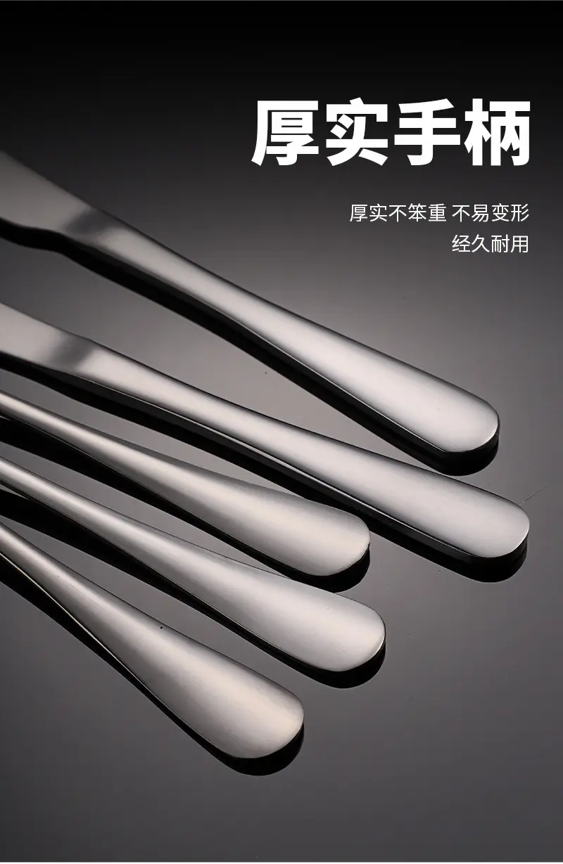 Stainless Steel Black Knife & Fork Spoon 36mm — feature 10