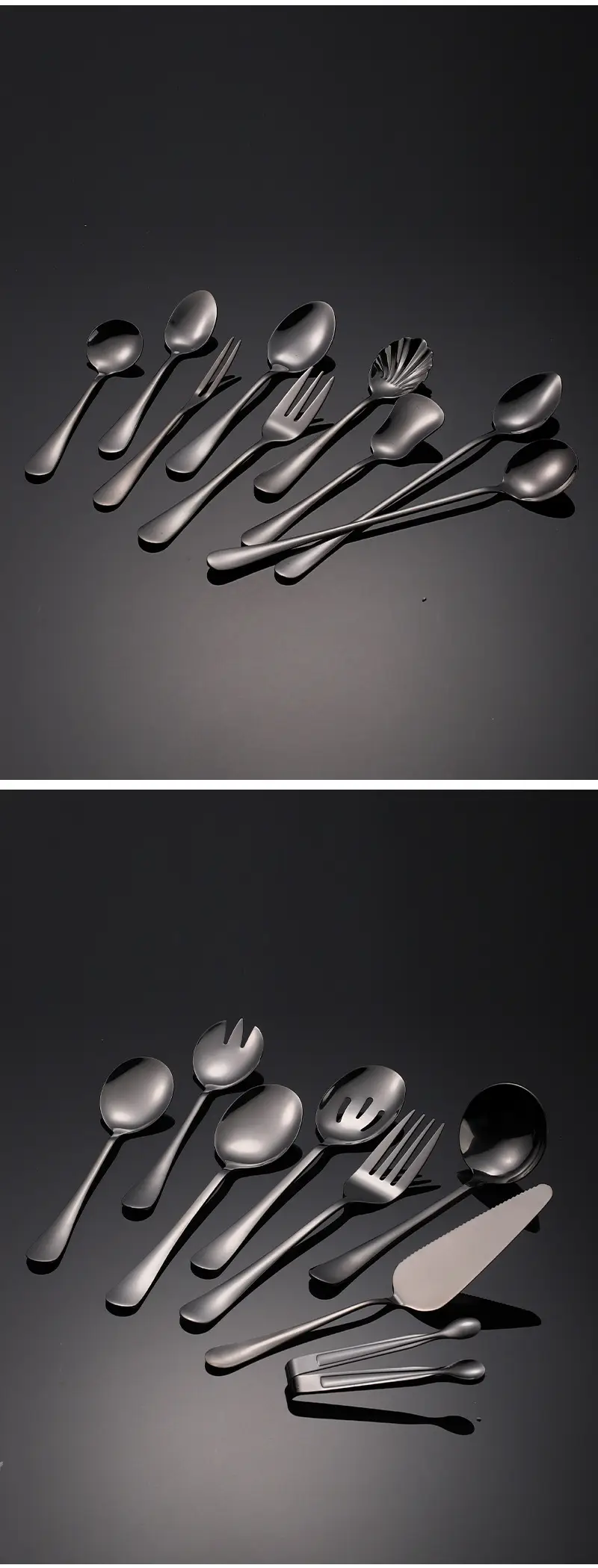 Stainless Steel Black Knife & Fork Spoon 36mm — feature 12
