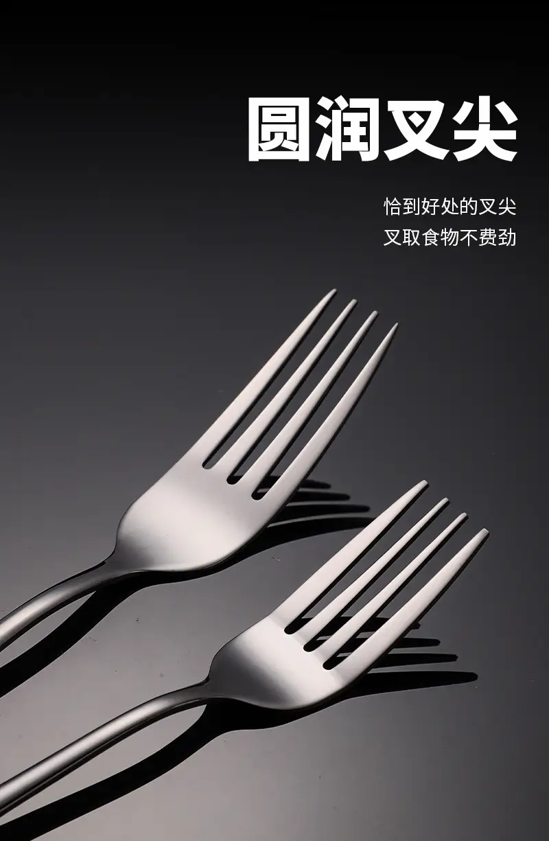 Stainless Steel Black Knife & Fork Spoon 36mm — feature 8