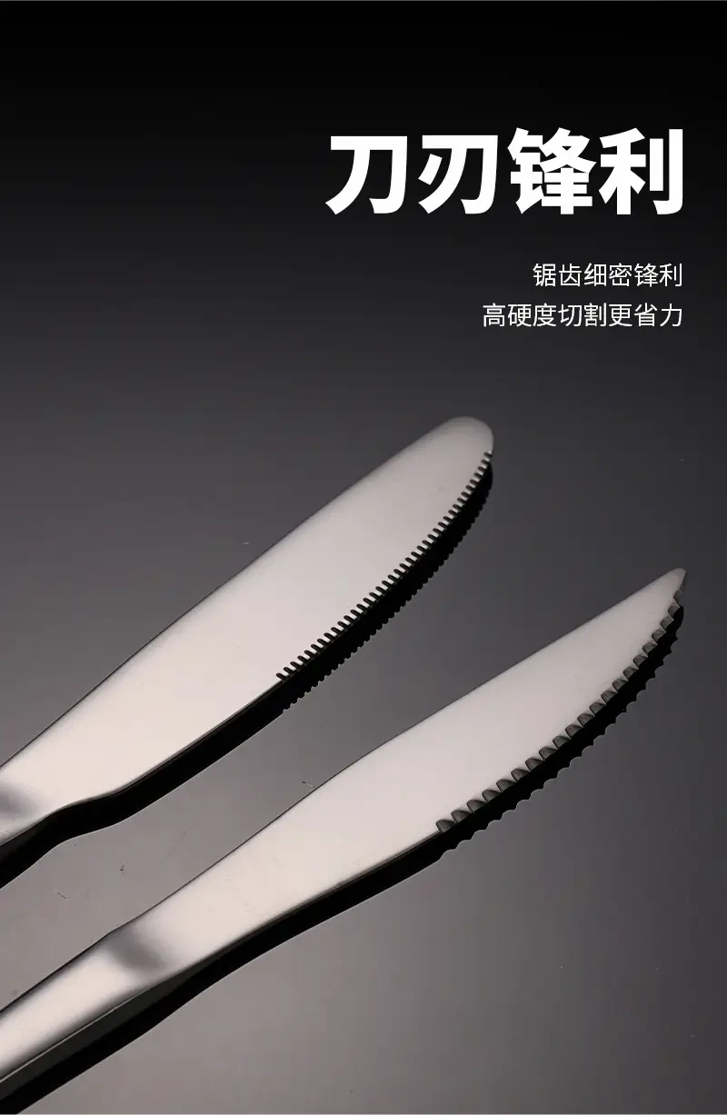 Stainless Steel Black Knife & Fork Spoon 36mm — feature 9