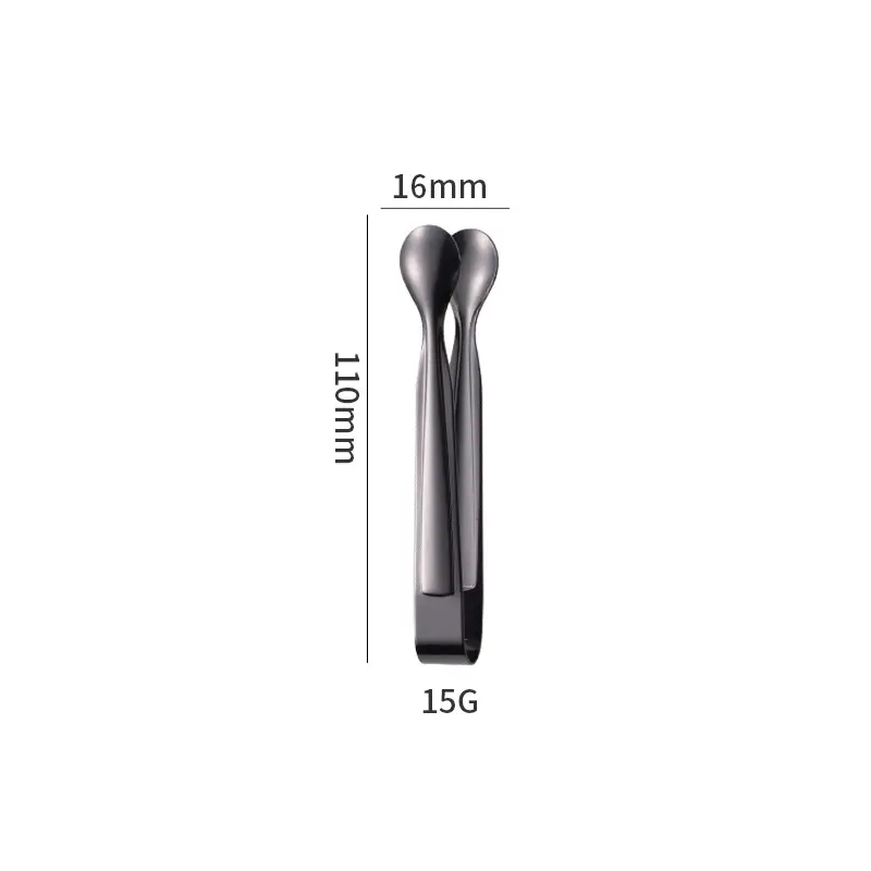 Stainless Steel Black Knife & Fork Spoon 36mm - Image 17