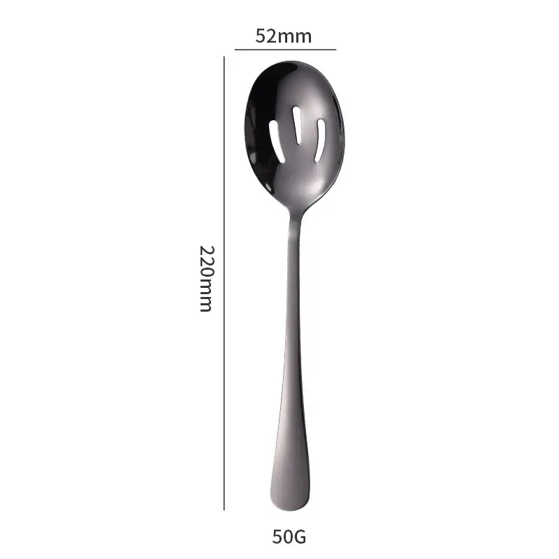 Stainless Steel Black Knife & Fork Spoon 36mm - Image 19