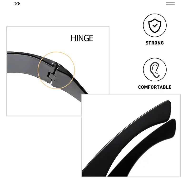 Cyberpunk Rimless Sunglasses All-One Futuristic Design β feature 7